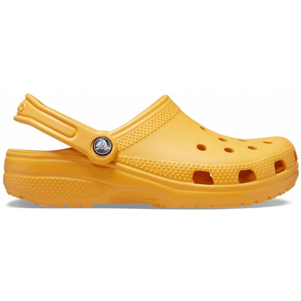Gold Men's Crocs Classic Clogs | NZ 0834WNBY